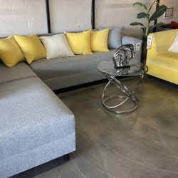 Light Grey Sectional Sofa - Sillones Nuevos 