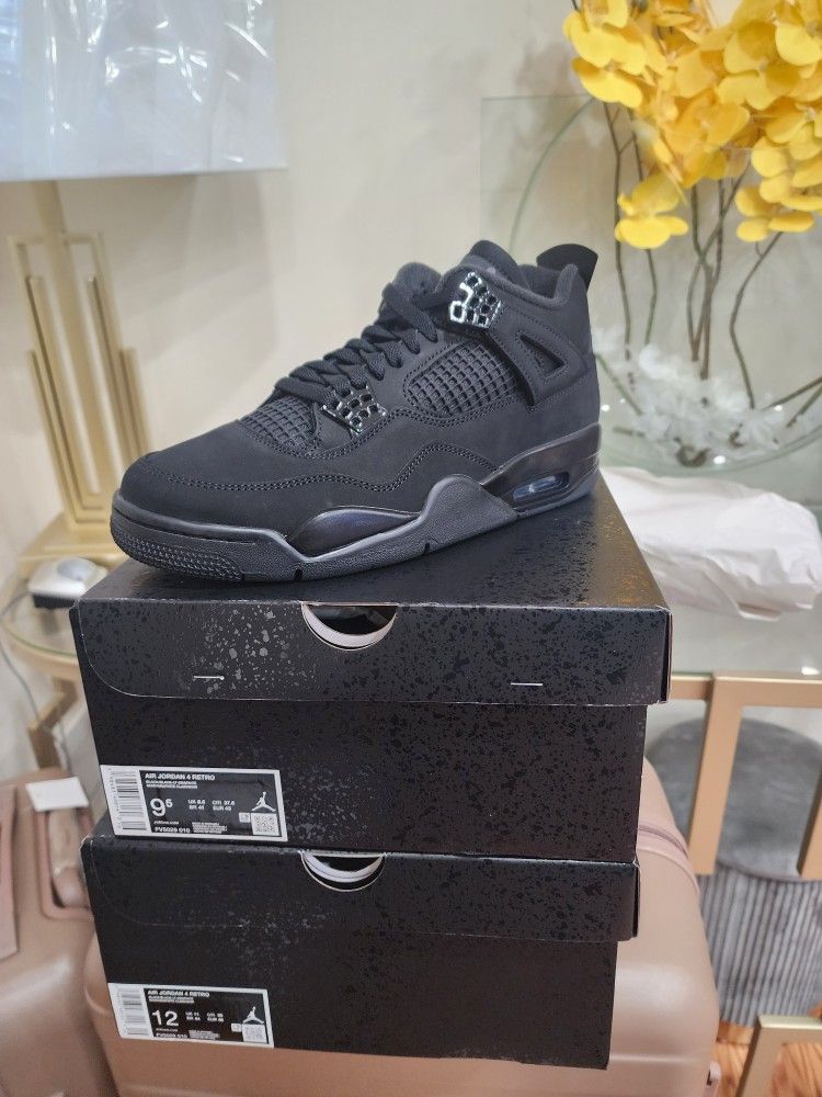 Air Jordan Retro 4s White Black Cat