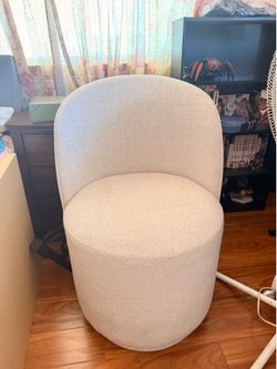 White Swivel Chair