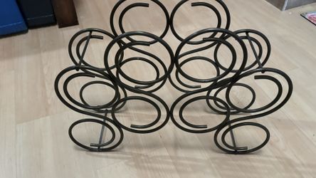 Rod Iron Wine Rack