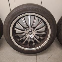 20" Mazzi Rims W/Tires