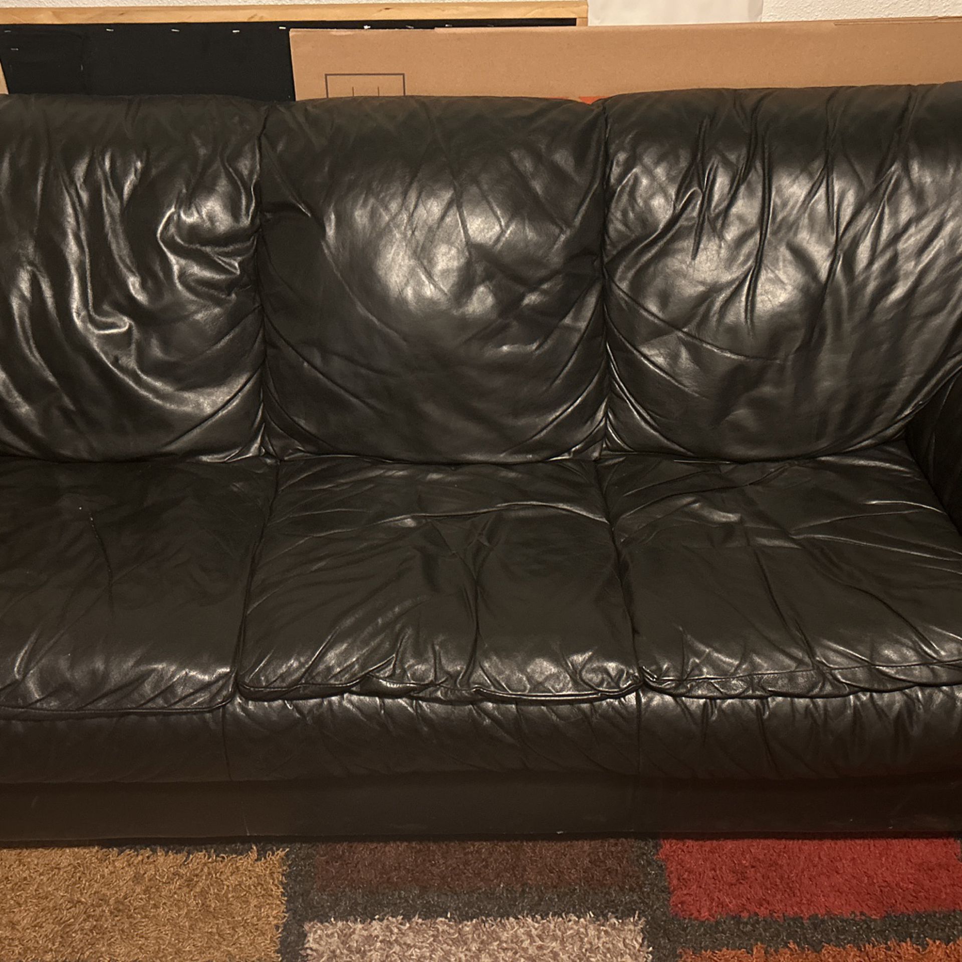 Leather Couch & Love seat