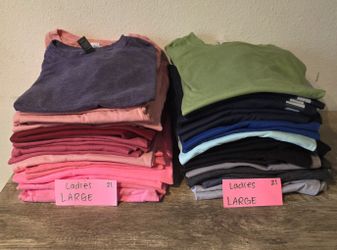 LARGE LADIES Blank Bulk Tshirt Lot