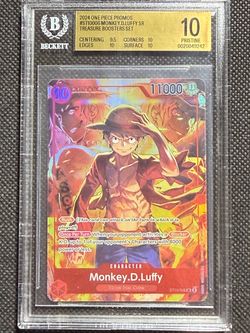 One Piece Monkey D Luffy Treasure Boosters Set ST10-006 BGS 10 Gem Mint
