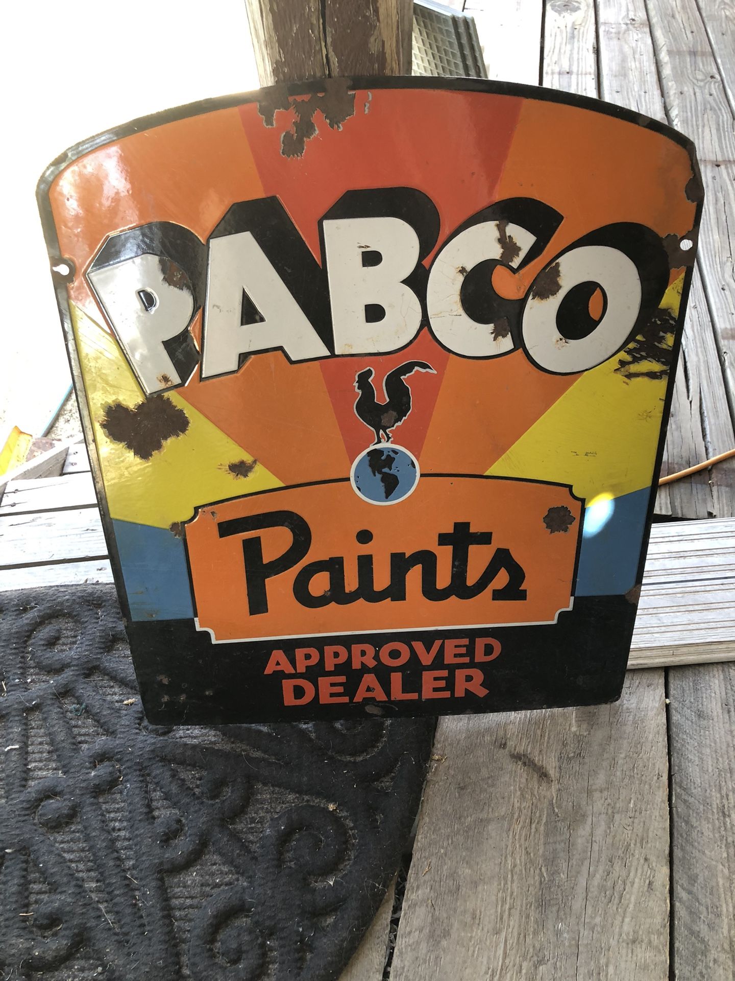 Double-sided 6 Color Heavy Duty Porcelain Sign