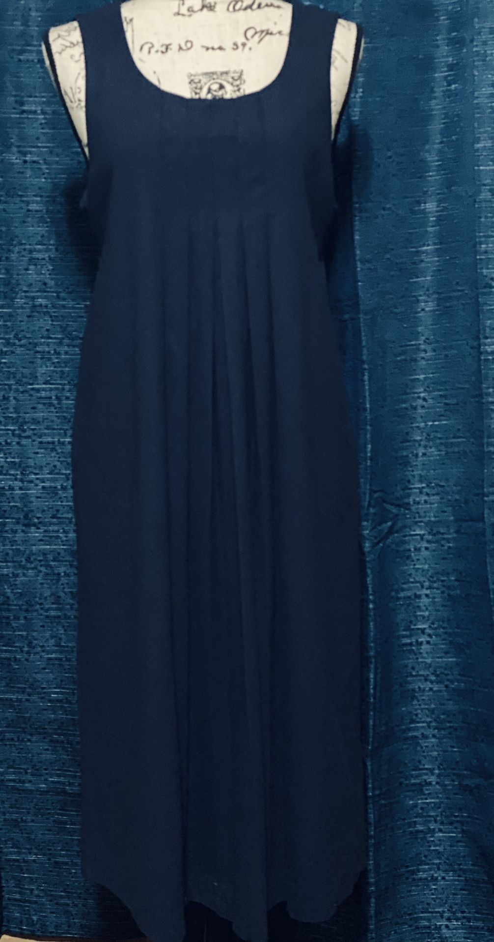 Navy Blue Long Maternity Formal Dress Size M