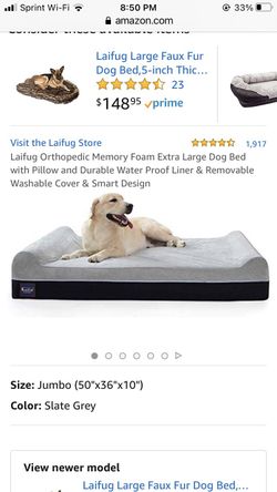Jumbo dog bed