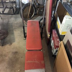 2 Benches, Leg Extension And Leg Curl Seat,Ton Of Bars, Ton Of Plates, Universal Gym