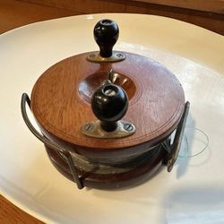  Peetz Wood & Brass Fly Fishing Reel - ORIGINAL Vintage 1940s Era