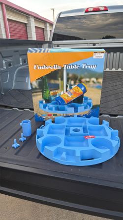 Umbrella table tray.