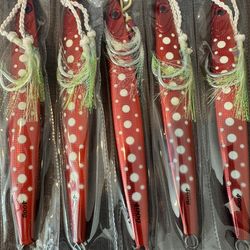 300g Knife Jig  metal jig fishing lure — brand new, rigged with BKK assist hooks.