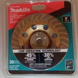 Makita 5" Diamond Cup Wheel  Low Vibration 