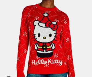 Christmas Hello Kitty Sweater Size: XL (16-18)