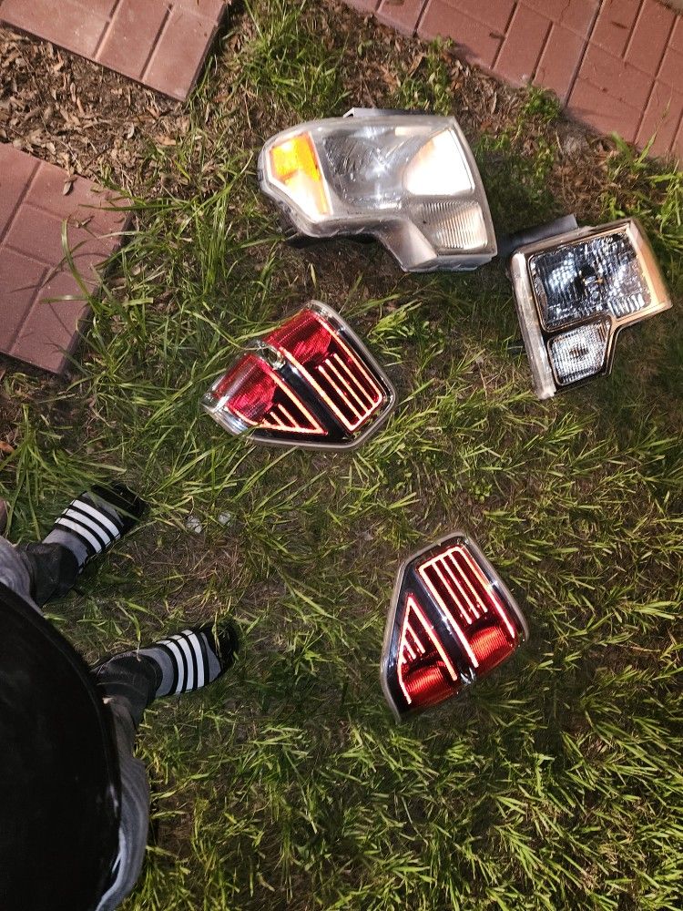 Front Grill, Headlights And Taillights For F150