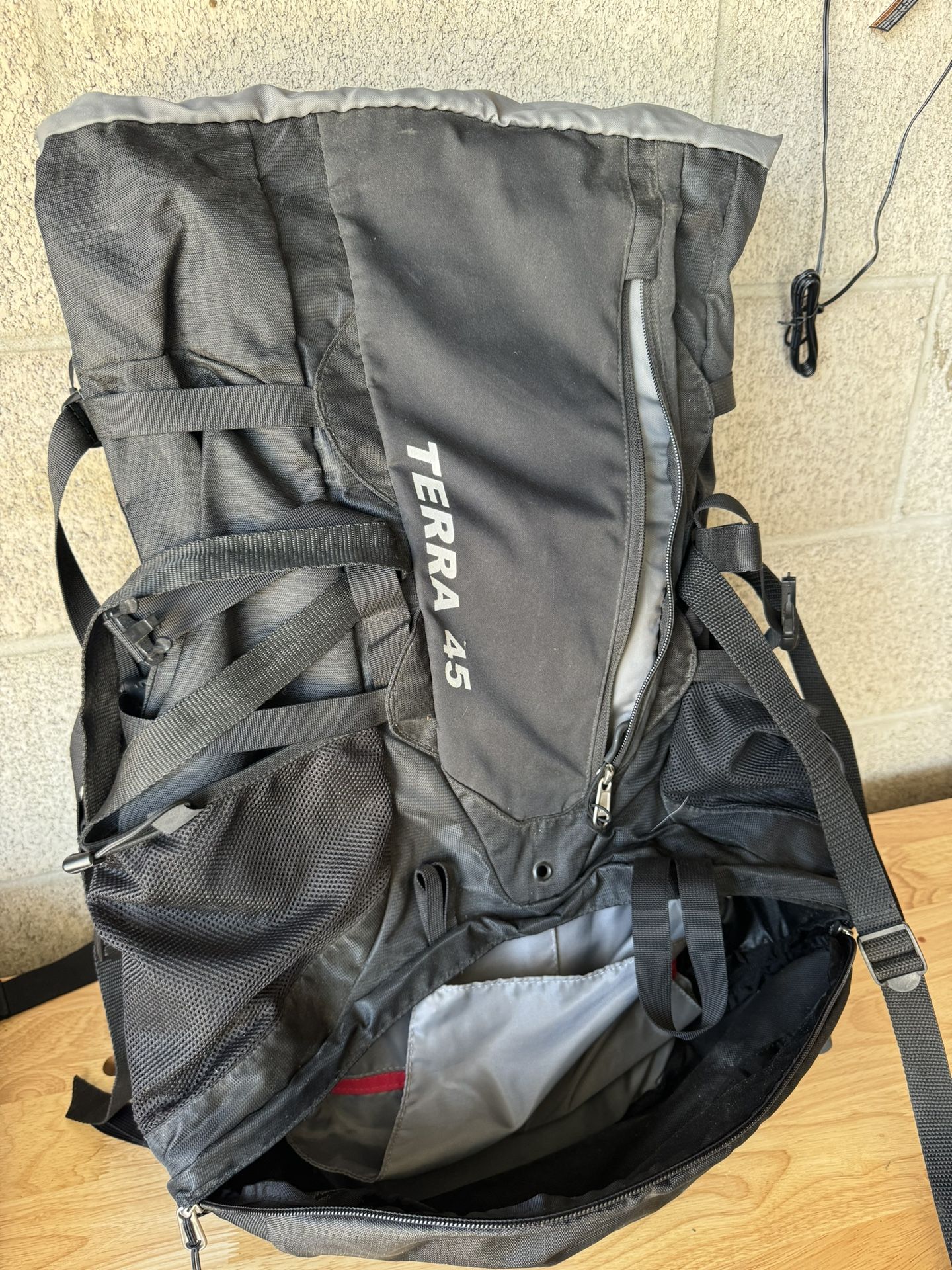 North Face hiking backpack