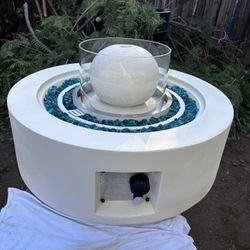 Fire Pit With Water Fountain! 