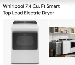 Whirlpool 7.4 Cu. Ft Smart Top Load Electric Dryer