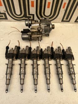 6 PCS Genuine Fuel Injector index 12 Fit BMW N54 N63 335 535 550 750 X5 X6 & HPFP