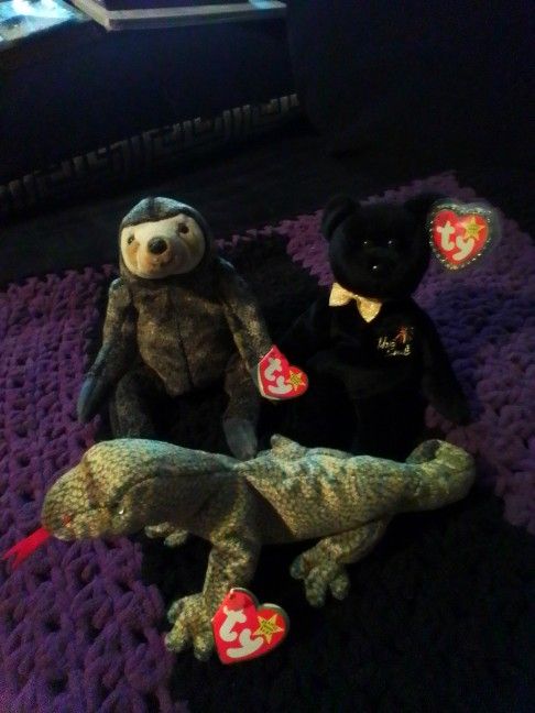 3- "1999" Ty Original Beanie Babys / All Retired W/ Tags