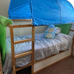 IKEA Twin Bed with canopy 