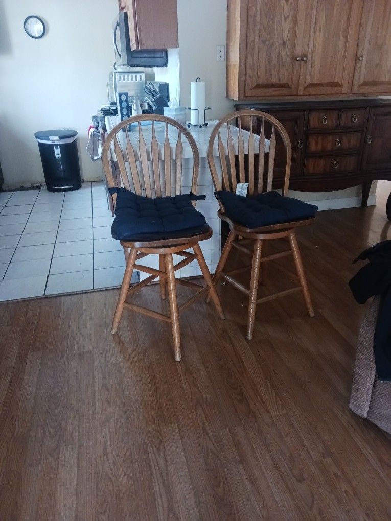 2 Wood Chairs