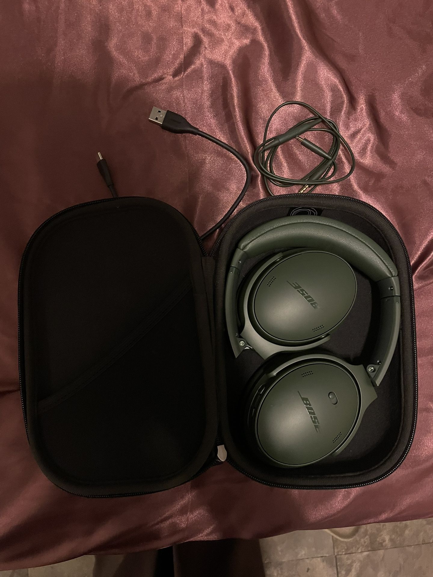 Bose Quiet Comfort Headphones Green