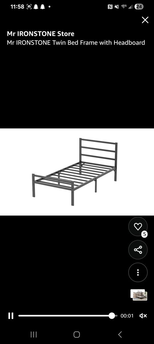 Metal Twin Bed Frame