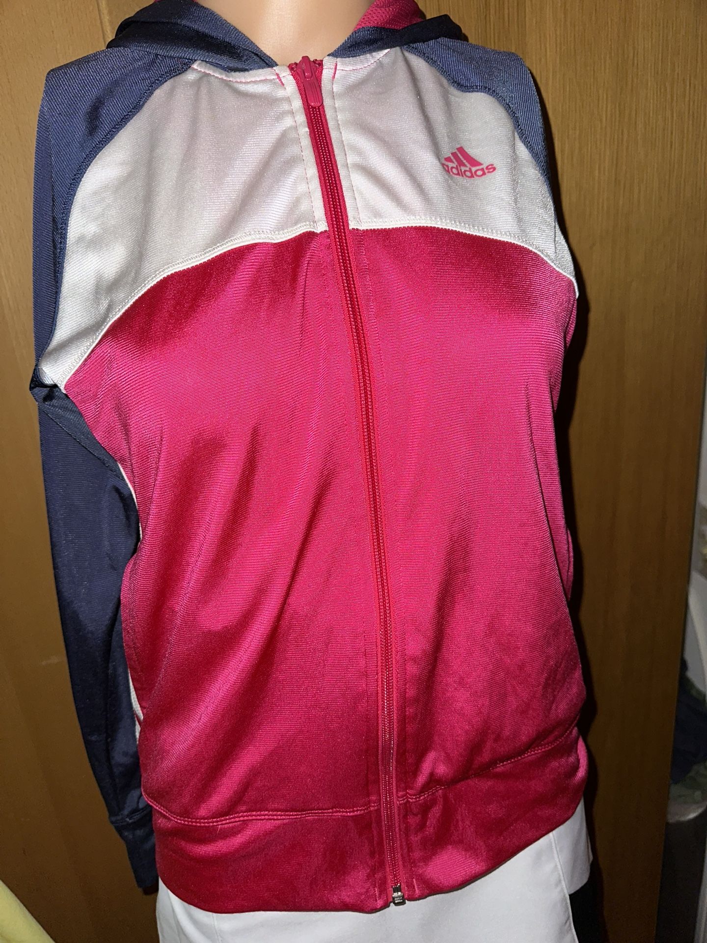 NEW Adidas Special Edition Jacket Hoodie Sweatshirt Hoodie Women’s Golf Tennis Pink White Grey
