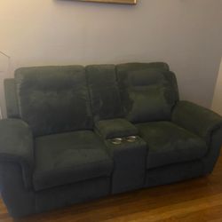 Two Seat Double Recliner Couch