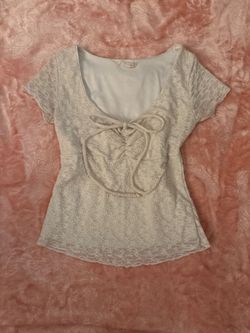 Laced up dolled top