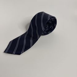 DKNY Men Silk Tie Navy