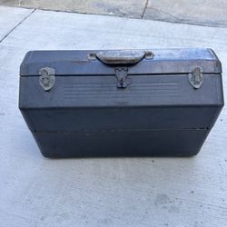 Vintage Simonsen Tool Box Metal Type II Size 3 Mechanics Cantilever 22" Gray