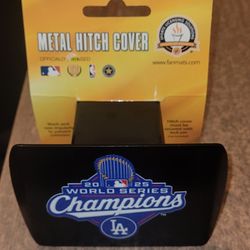 Dodgers 2025 World Series Champions Metal Hitch Cover