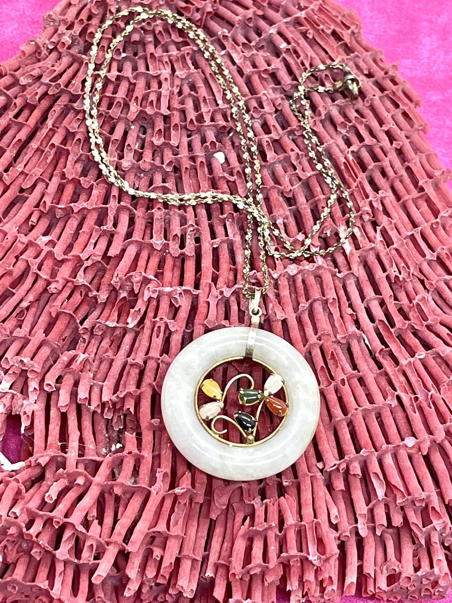 Multi-Colored Jade Necklace