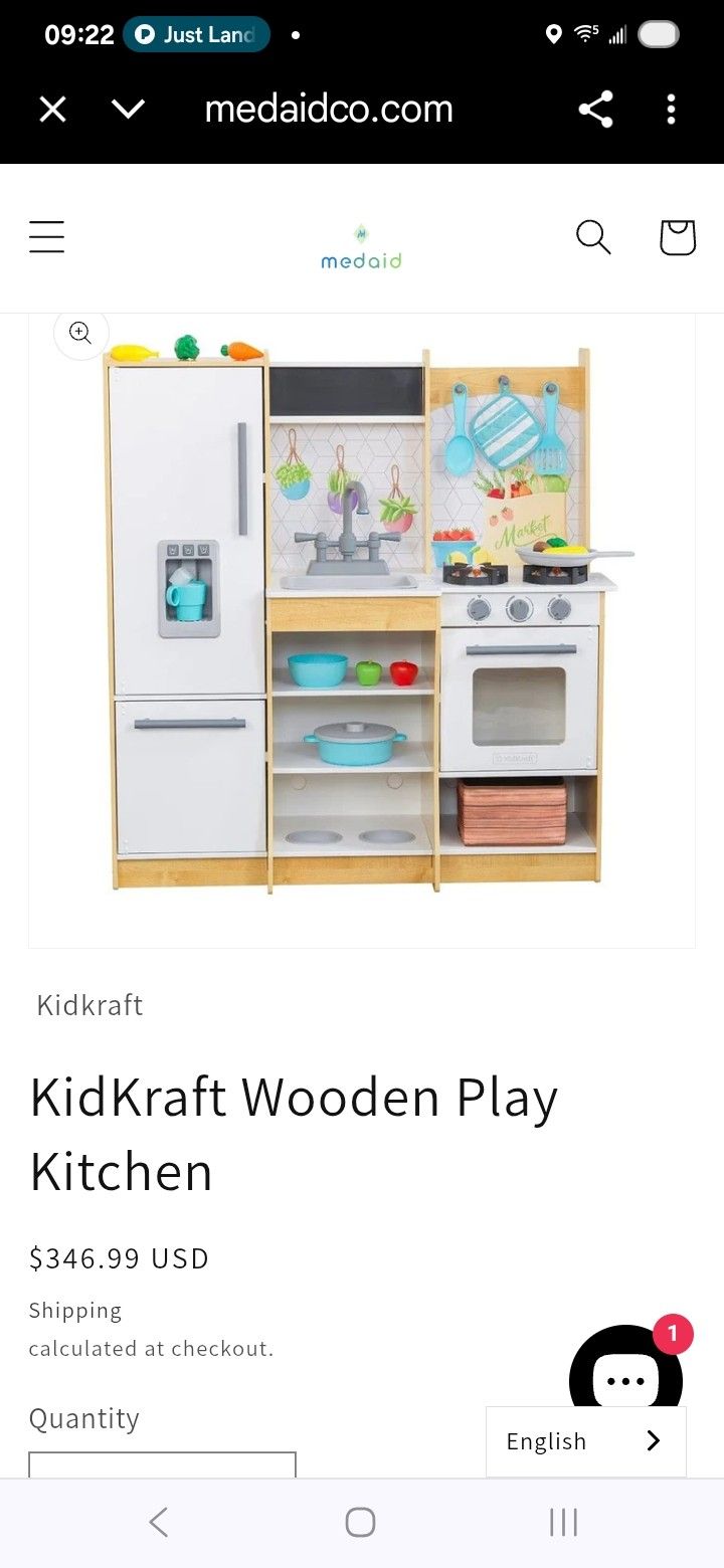 KidKraft Wooden Play Kitchen