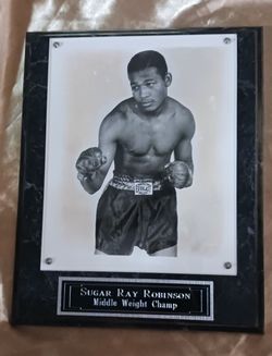 Sugar Ray Robinson Plaque Frame