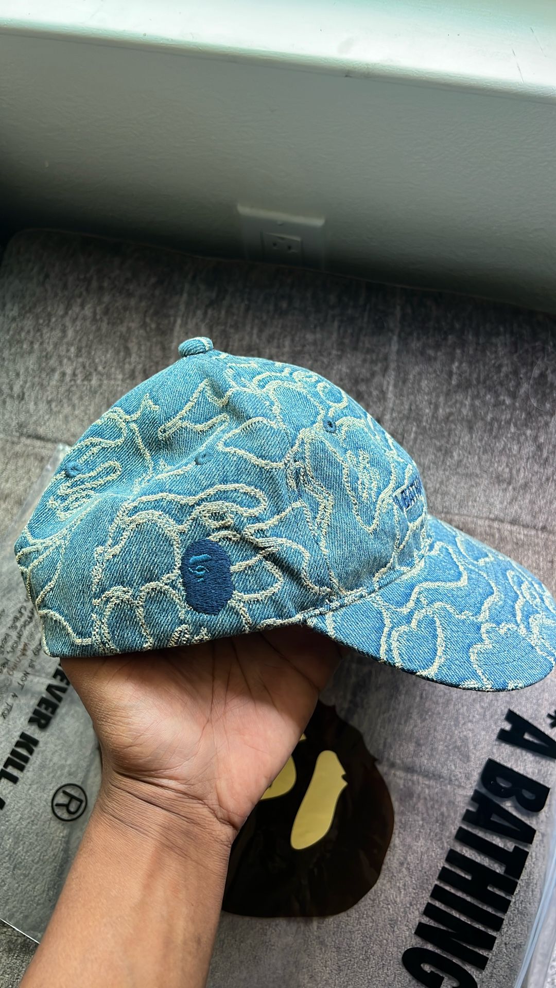Bape Jacquard Denim Cap - Deadstock