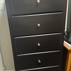 Beautiful black Dresser With Six Drawers
