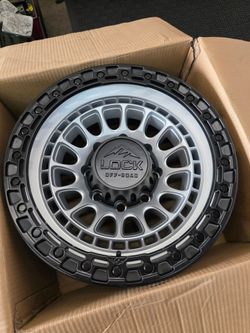 17" LOCK MOJAVE  rims 17x9 -12 offset