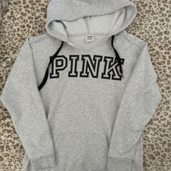 PINK oversized V Neck Hoodie (XS) $10