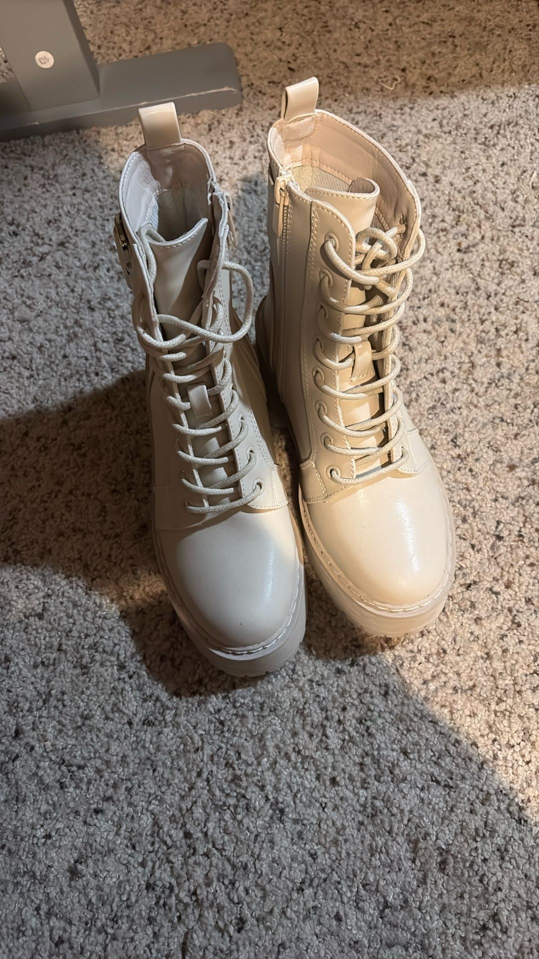 From SHEIN, Khaki Color, And Size 5.5 In Women’s.