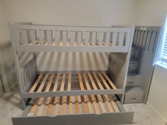 3 In 1 Twin Over Twin Bunk Bed