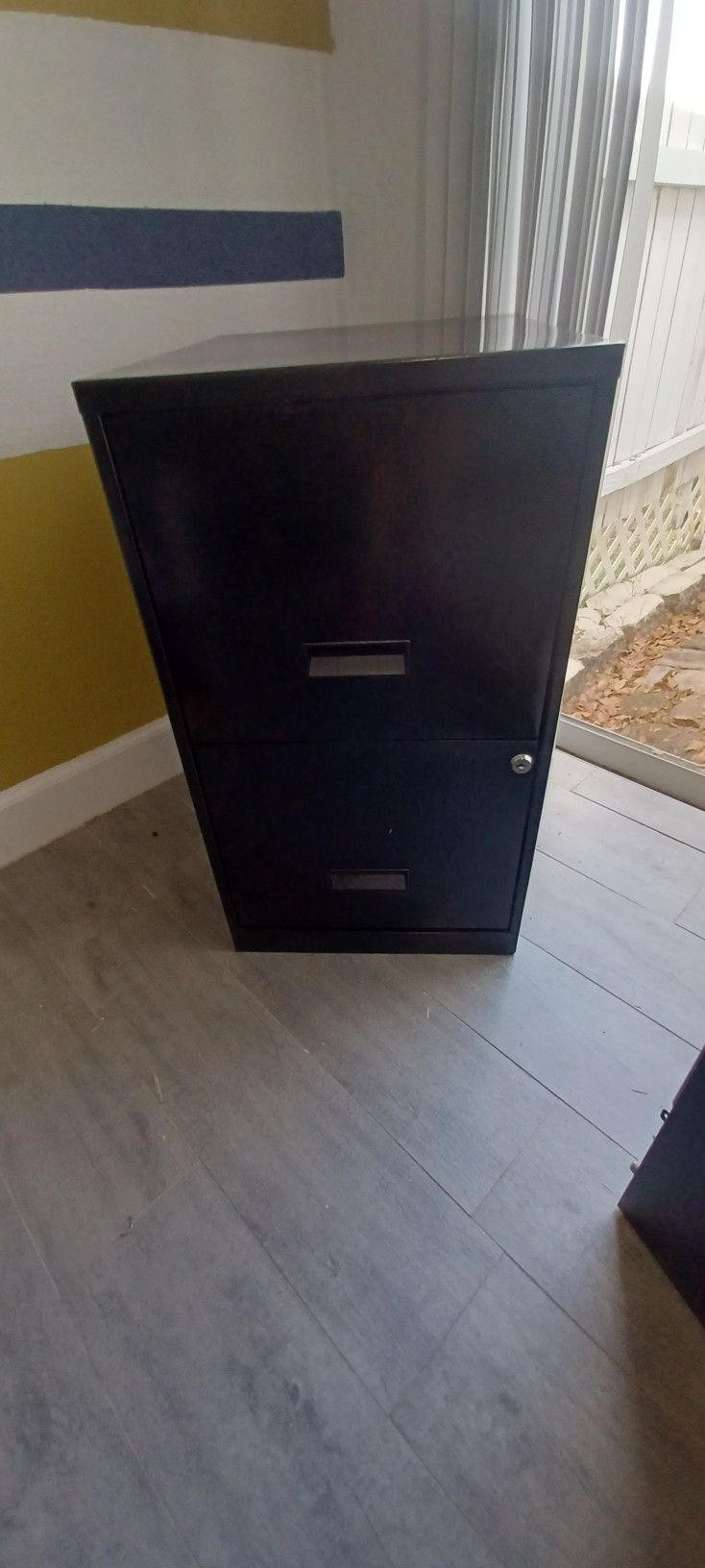 Steel Black 2-drawer Filing Cabinet