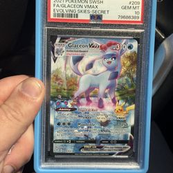 Glaceon Vmax Evolving Skies PSA 10