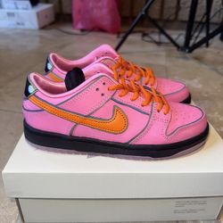 Nike Dunk Low SB x Powerpuff Girls (PS) Kids Blossom Pink FZ3351-600