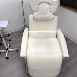 Professional Spa Chair 2 Bar Stools White 
