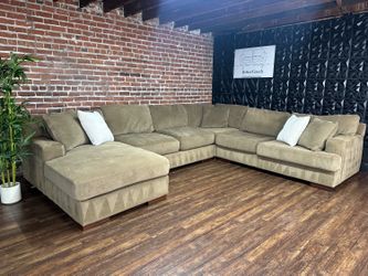 Delivery Available Ashley brown U shape sectional couch