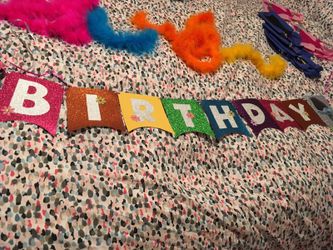 Trolls Party Birthday Banner