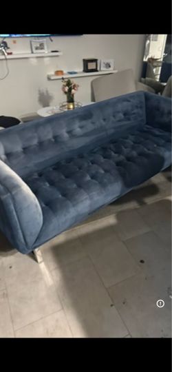 Blue Sofa and Chair