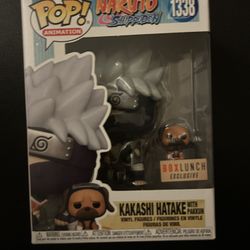 Naruto Kakashi Hatake with Pakkun Boxlunch Ex. 1338 Funko Pop